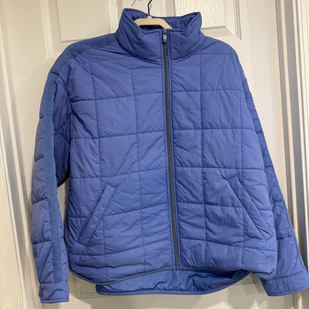 Roxy Women's XL Wildwind Blue Quilted Puffer Jacket Lightweight